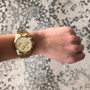 Gold women's Michael Kors watch